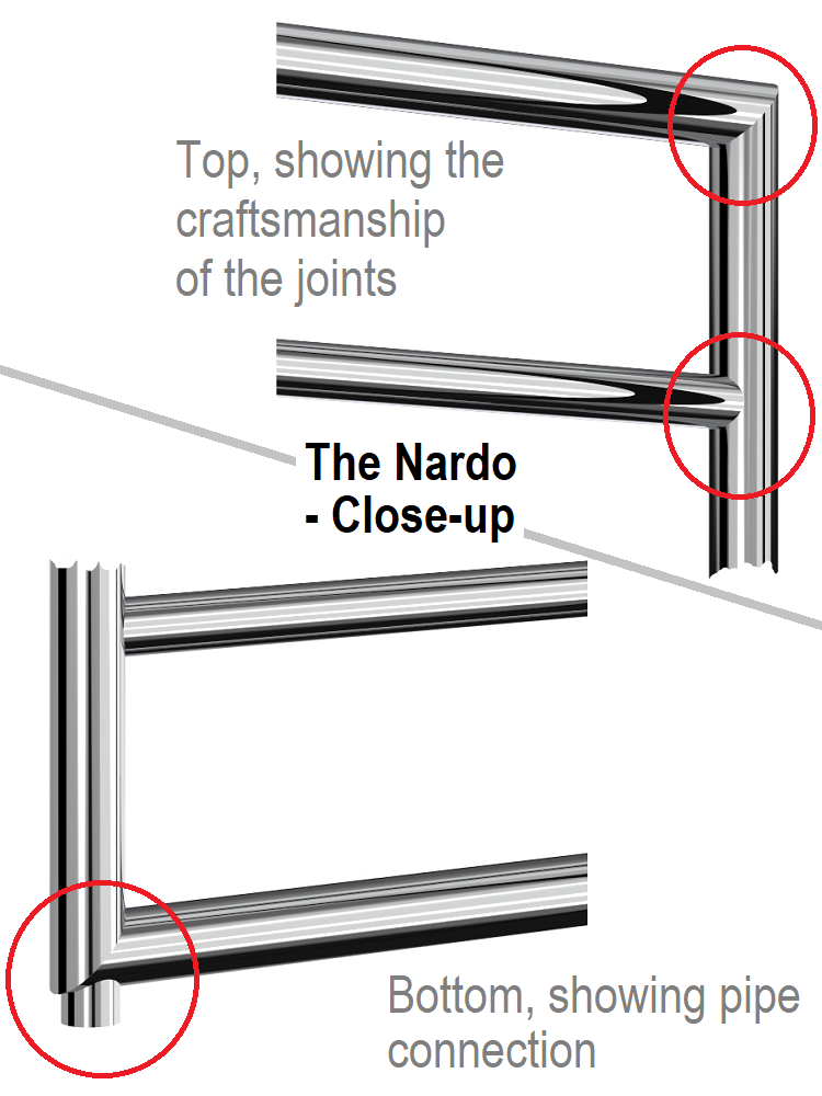 Nardo Chrome 813 x 450mm